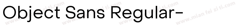 Object Sans Regular字体转换
